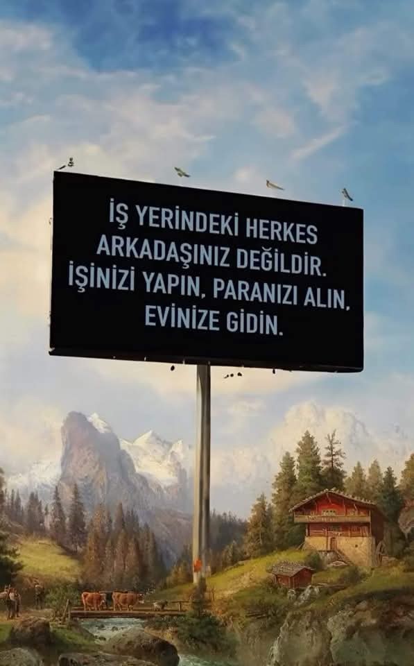 İş yerinizdeki iş arkadaşlarınıza güvenir misiniz onlar arkadaş değildir sözüne katılıyor musunuz?