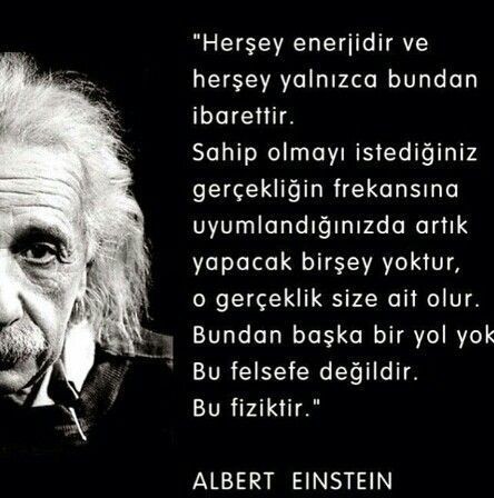 Sizce her şey enerji midir?