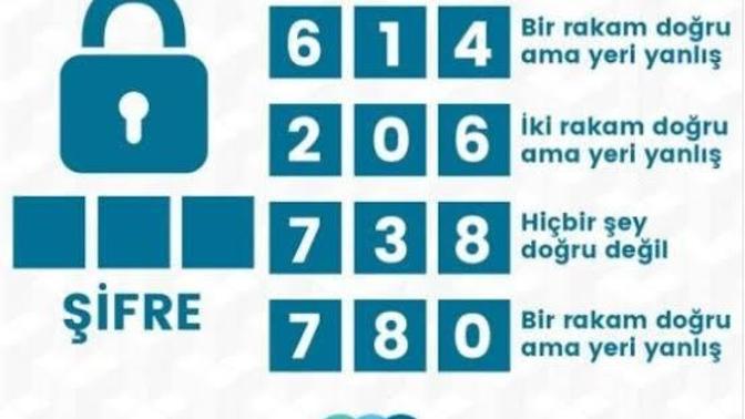Ödüllü soru! Şifreyi bulabilir misin?
