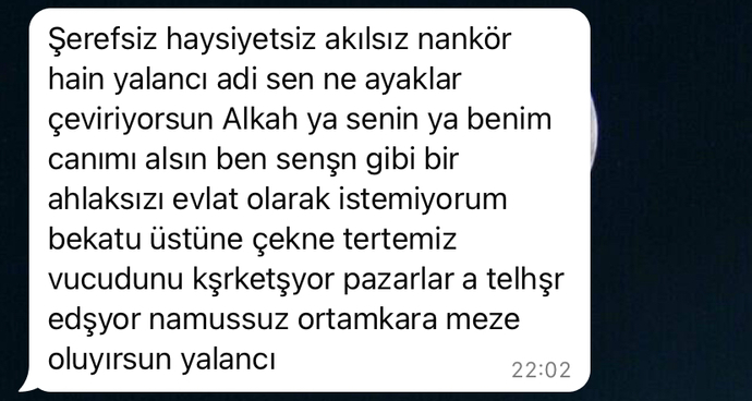 Sırf eşofman ve bluzla tiktoka video attım diye babamın yazdıkları? Çok iğrenç bi insan değil mi?