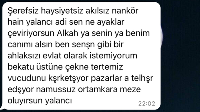 Sırf eşofman ve bluzla tiktoka video attım diye babamın yazdıkları? Çok iğrenç bi insan değil mi?