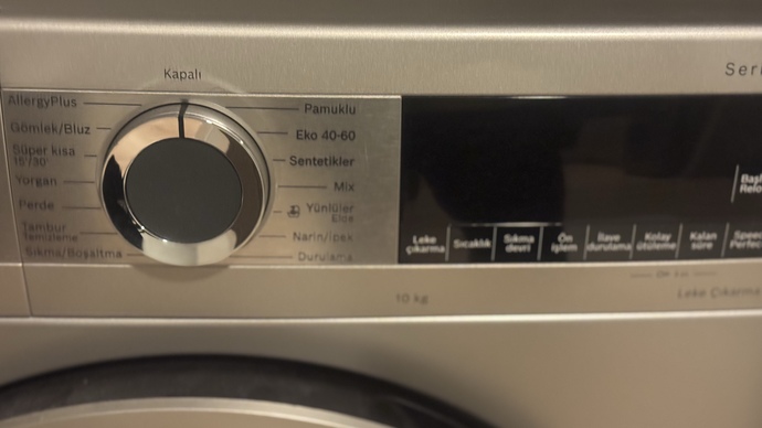 Çamaşır makinesinde yıkama tercih?