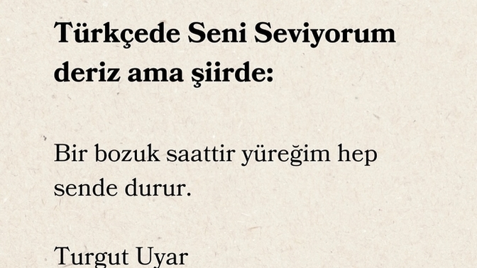 Aşkı /Sevdayı tek cümleyle anlatsaniz hangi cümle eşlik eder hislerinize?