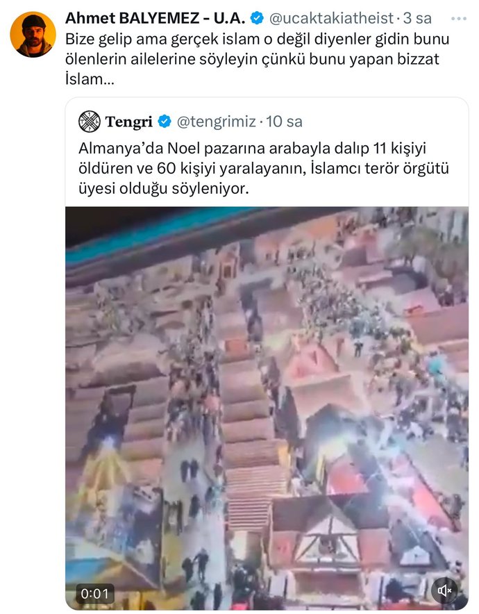Bu saldırıyı şiddetle kınıyorum.