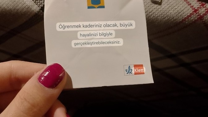 Bakın yeni yıl dileklerinde bana ne çıktı.. çok güzel değil mi?