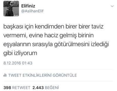 Herhangi bir nedenden dolayı kendinizden verdiğiniz en büyük taviz nedir?
