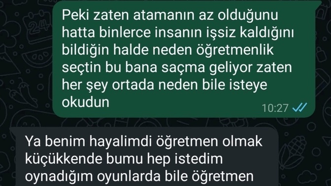 Kendi hayatta hiçbir şey başaramamış. Evin var mı araban var mı diye kriter koyuyor. Ne denir buna şimdi?