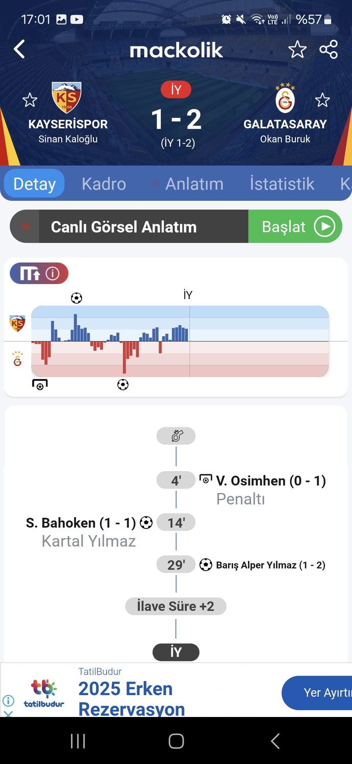 İkinci yari ne olur?