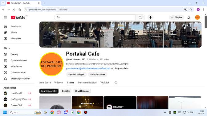 Youtube kanalım 1407 abone oldu bu başarımı?