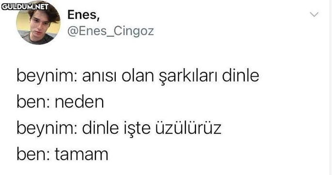 Sizde anısı olan bir şarkı var mı?