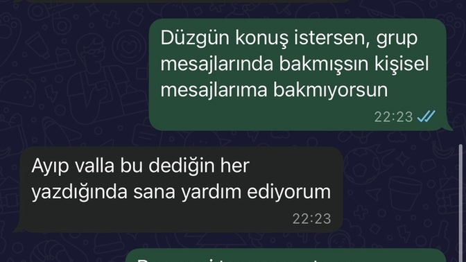 Sizcw sınıf arkadaşım bana saldırmıyor mu?