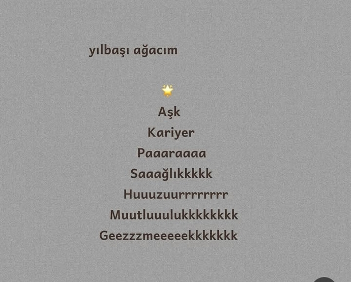 Senin yılbaşı ağacında neler var?