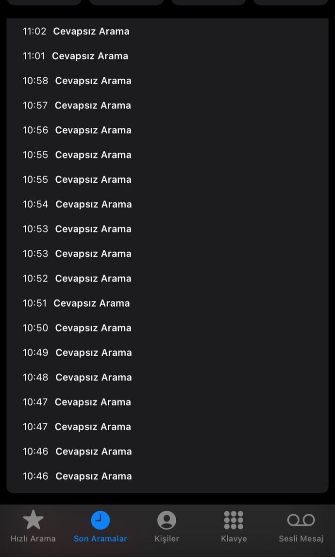 44 Defa arayan birinin sebebi ne olabilir sizce?