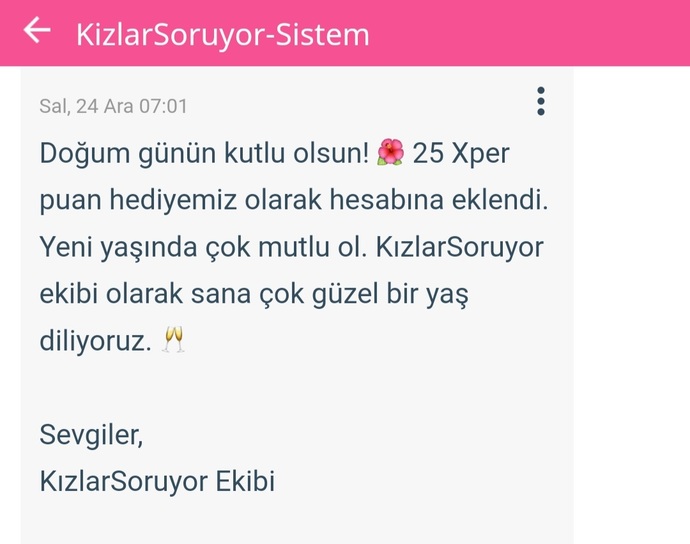 Doğum günlerinizi kutlar mısınız?