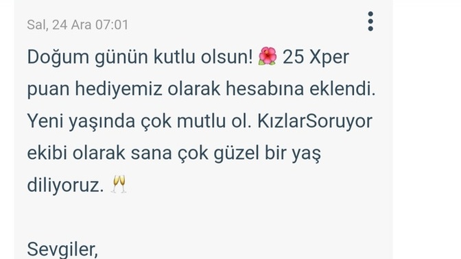 Doğum günlerinizi kutlar mısınız?
