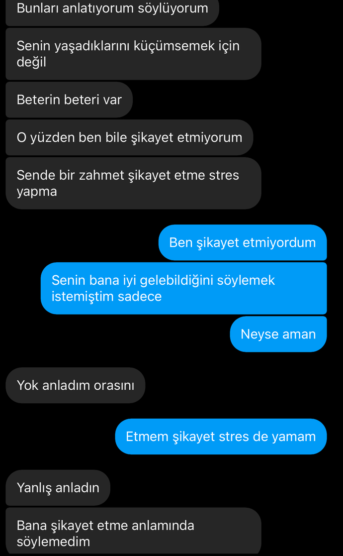 Yanlış mı anlamışım?
