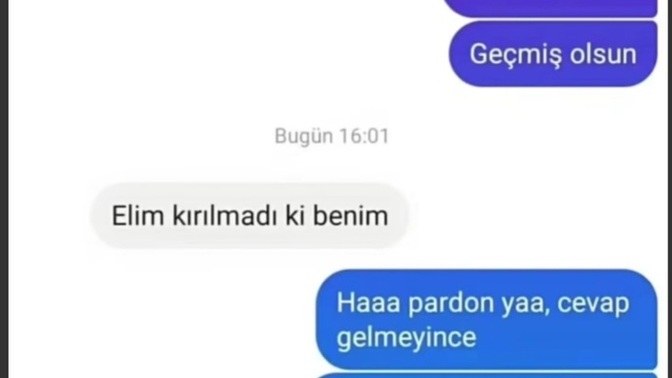 Mesajlarınıza gec cevap veren kisilere tepki verir misiniz?