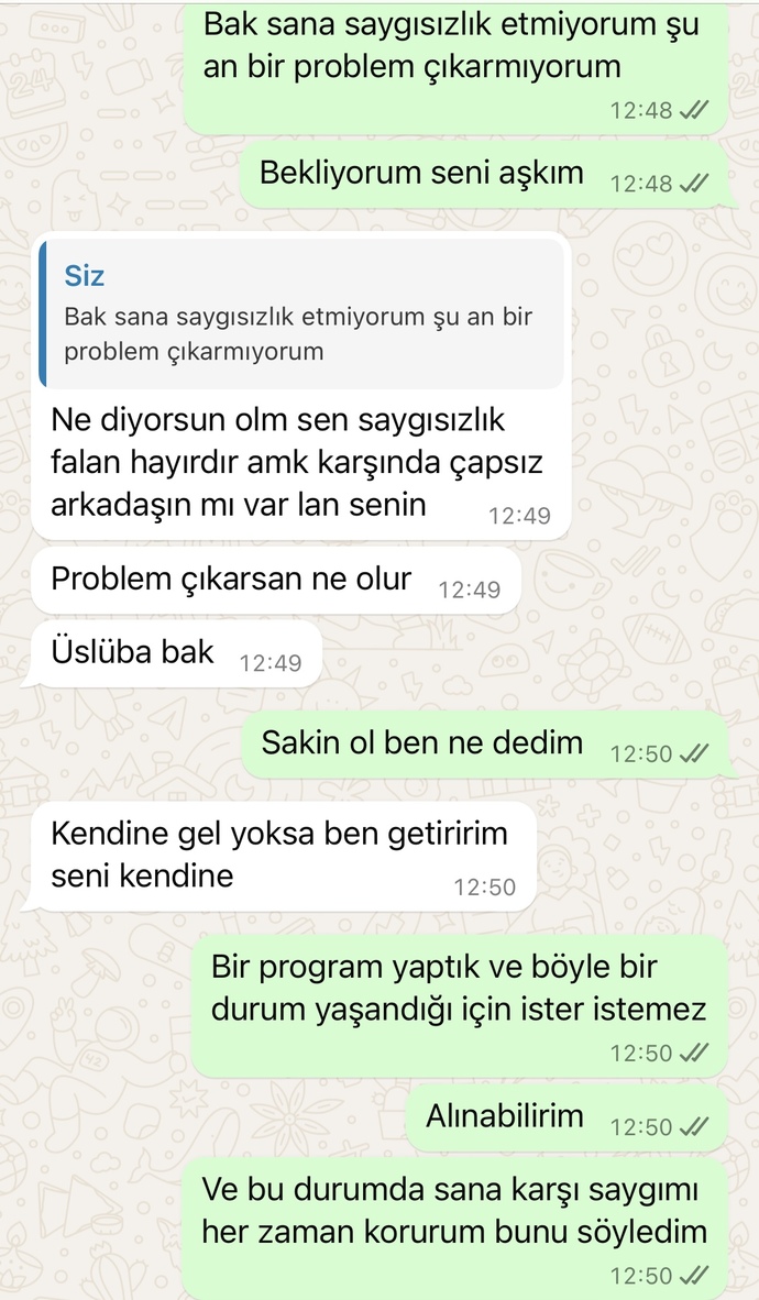 Sizce üslubum mu bozuk yanlış bir şey mi demişim?