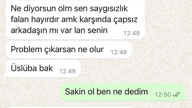 Sizce üslubum mu bozuk yanlış bir şey mi demişim?