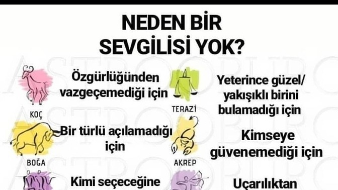 Burçların neden sevgilisi yok?