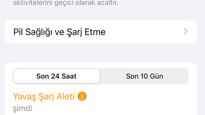 Yavaş sarj aleti yazıyor iphon sarjı 58 de kalıyor sizce neden?