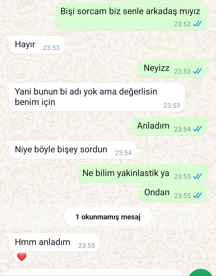 ilişkiye girdik ama sevgili miyiz değil miyiz anlayamadım ne demek istemiş benim için değerlisin derken?