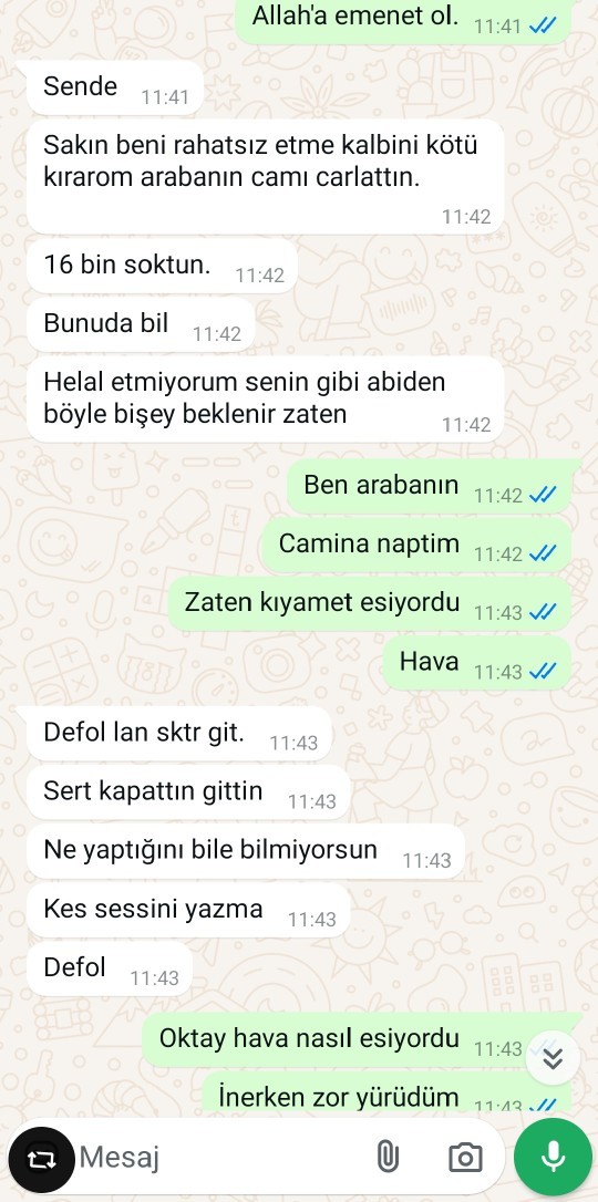 İlk buluşmada sinirlenip abadan indim. Kapıyı sert kapatınca camı kırılmış, korkuyorum. Bir şey yapar mı?