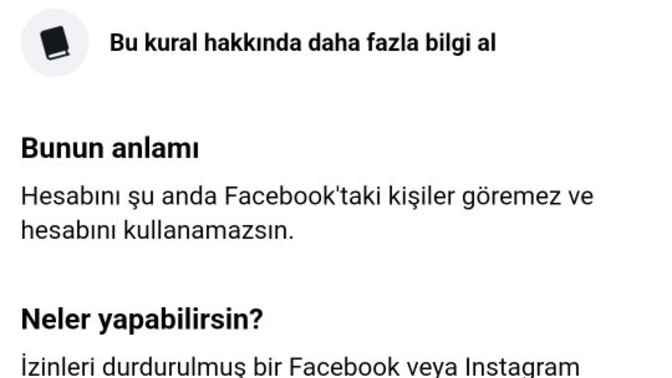 Facebook hesabımı durup duruken askıya alıyor neden?