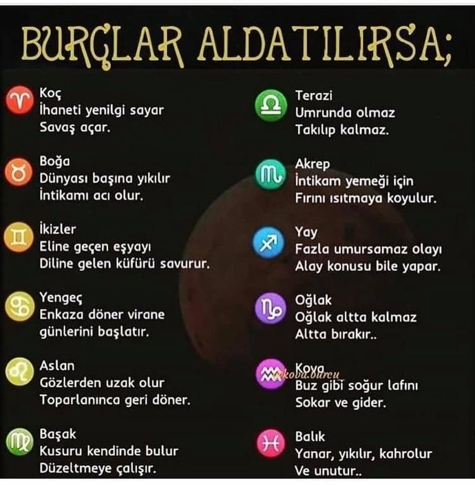 Burçlar aldatılırsa verdikleri tepki ne olur?