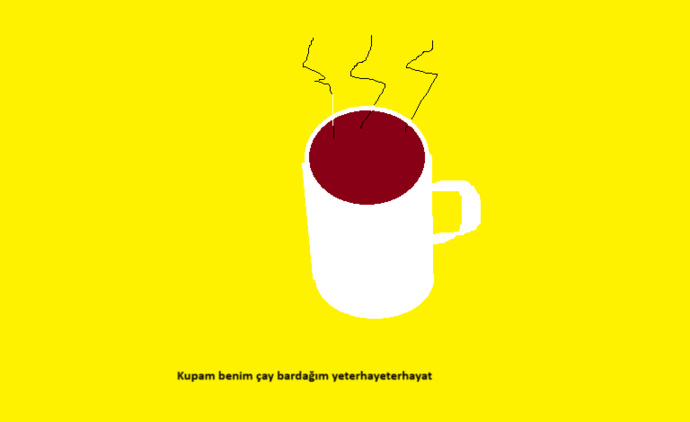 İş yerindeki çay bardağıma şarkı yaptım sizce nasıl olmuş?