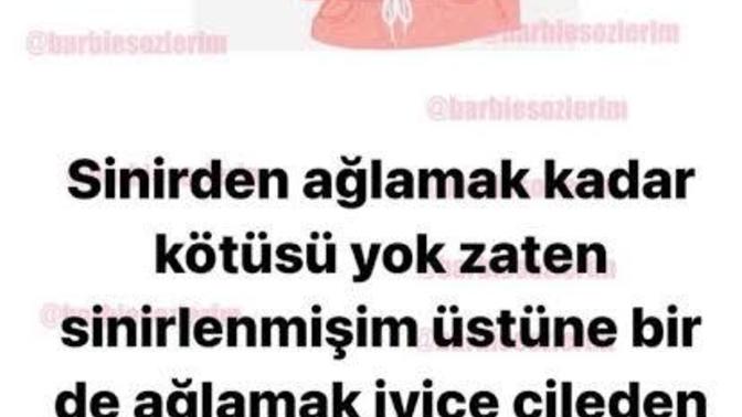 Sinirden ağladığınız oldu mu?