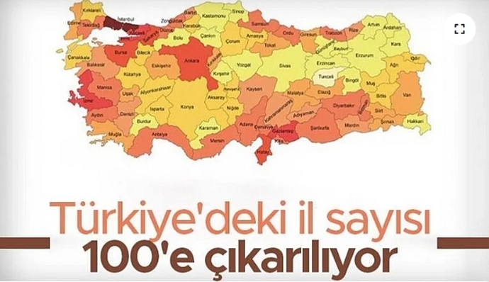 Yeni yılda il sayısının 100e çıkarılacağı iddia ediliyor! Sizce hangi ilçeler il olmalı?