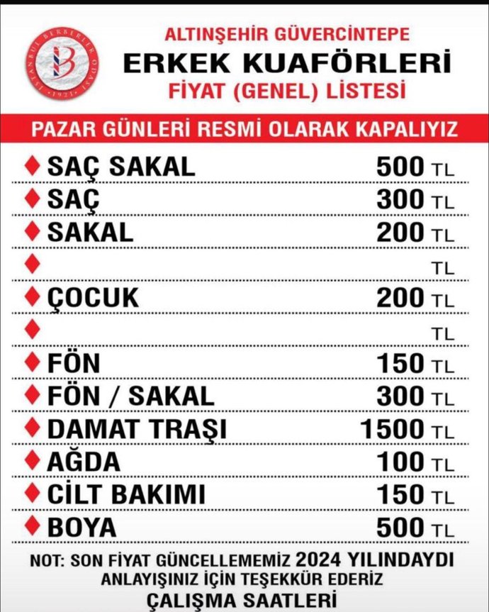Saç kesimine ne kadar para veriyorsunuz?