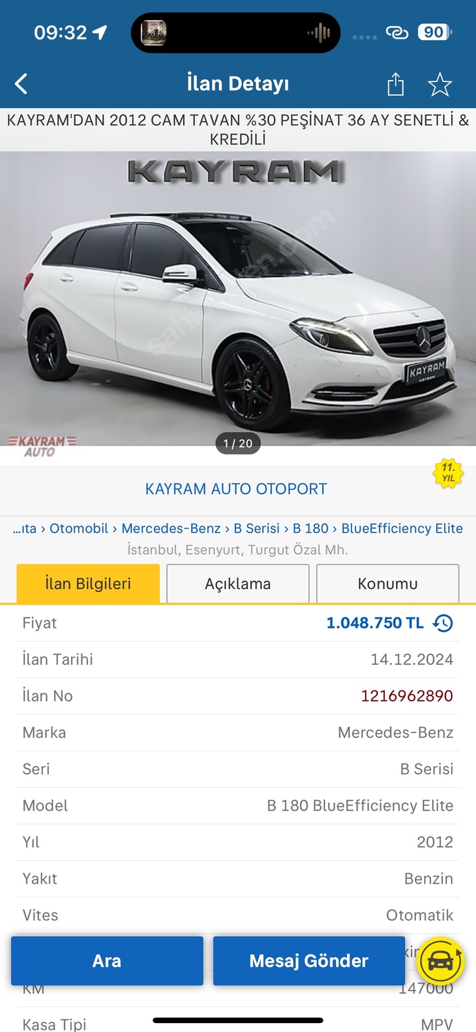 Mercedes almayı düşünüyorum sedan bir araba düşünüyorum e serisi c serisi (b serisi a serisi ) en son tercihim otobanda uzasın?