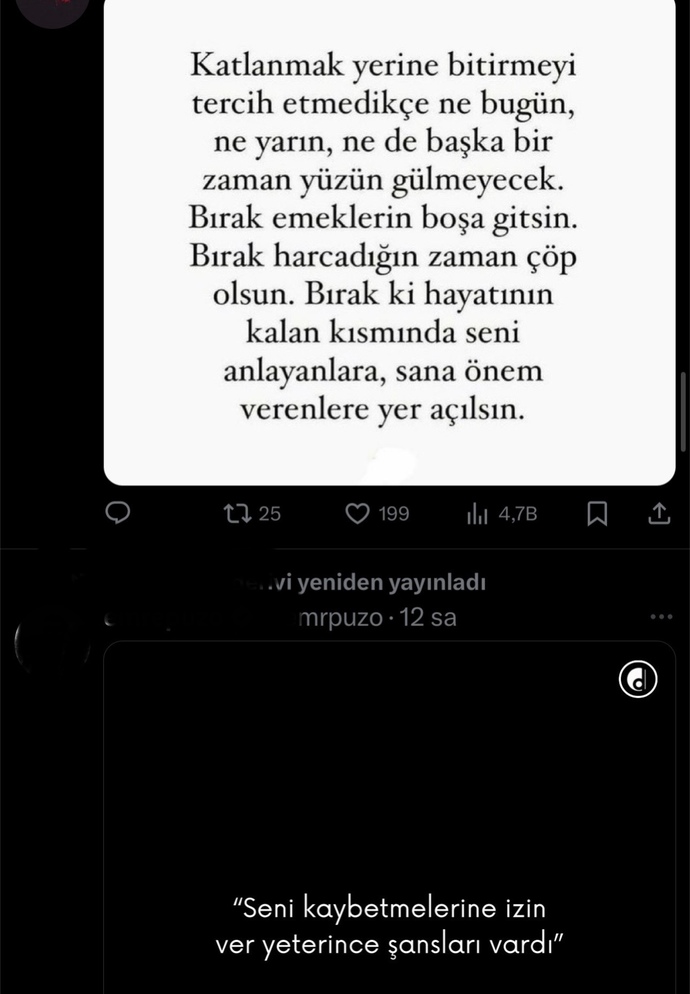 Eski nişanlım kendisi ayrıldı benden anlaşamıyoruz deyip böyle şeyler paylaşıyor niye?