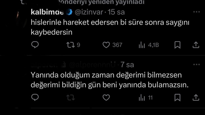Eski nişanlım kendisi ayrıldı benden anlaşamıyoruz deyip böyle şeyler paylaşıyor niye?