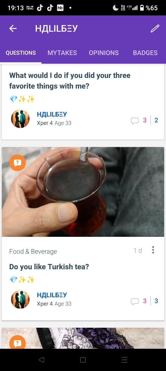 Son içtiğiniz şeyden bir yudum içseydim, ben ne içmiş olurdum?