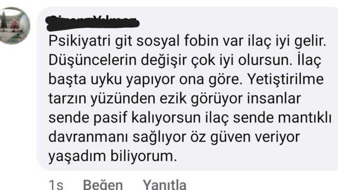 Sosyal fobim olduğu için insanlar psikiyatriye gitmemi ve ilaç kullanmamı söylüyorlar dinlemeli miyim?