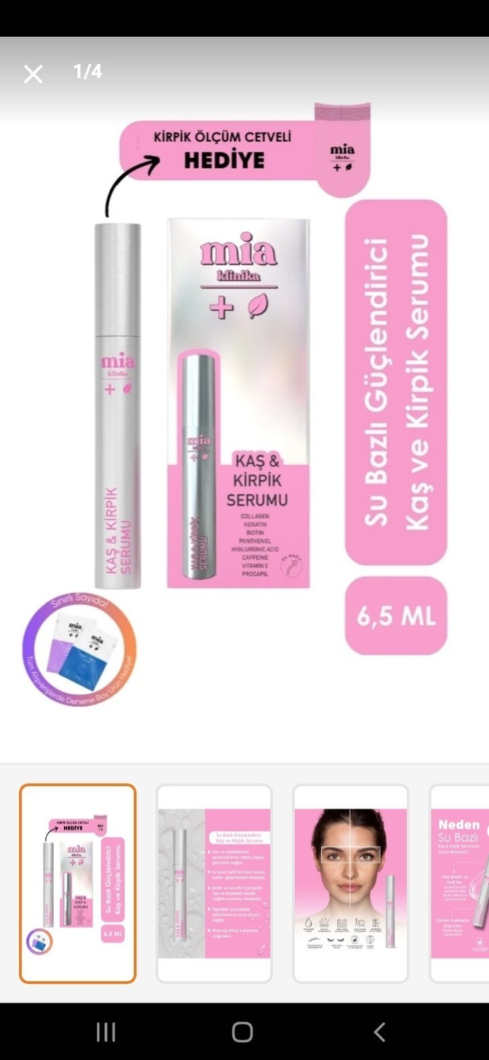 Kaş kirpik serumu?