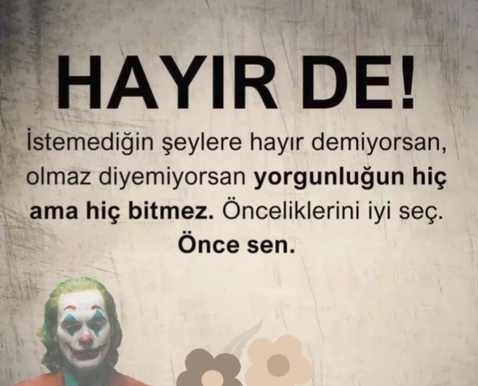 Hayır diyebiliyor musun?