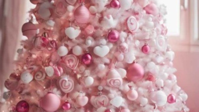 Pembe yılbaşı ağacı olur mu?