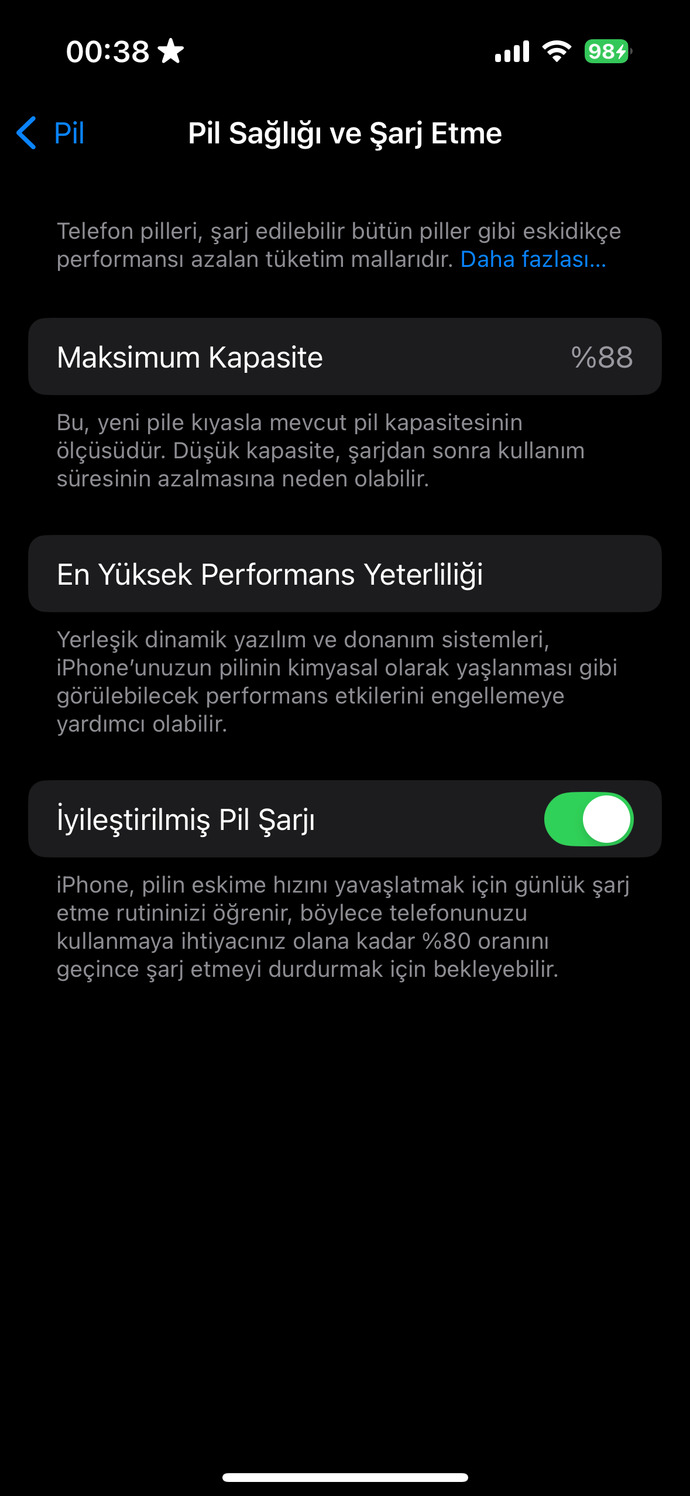 Telefonuzun pil sağlığı ne durumda?