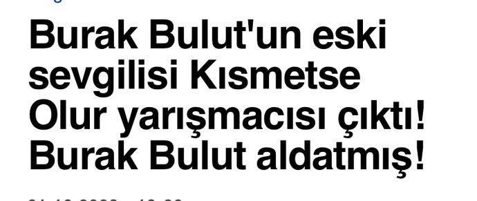 Aldatma hikayesi?