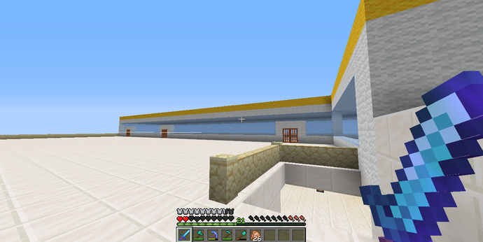Evet minecraft 10 katlı binamız nasıl sizce güzel mi havuz bile var?