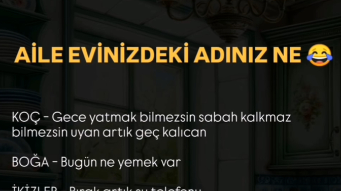 Aile evinizdeki adınız ne?