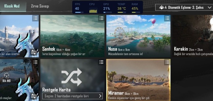 PUBG Mobile de en çok hangi harita da oynuyorsunuz?