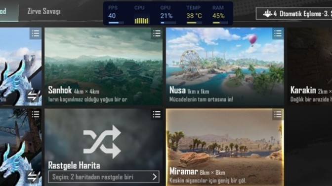 PUBG Mobile de en çok hangi harita da oynuyorsunuz?