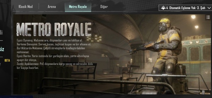 PUBG Mobile de Metro Royale modunu oynadınız mı nasıl buldunuz?