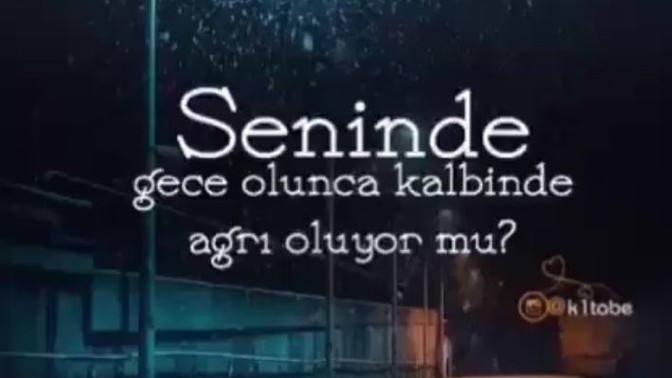 Seninde gece olunca içine hüzün çöküyor mu?