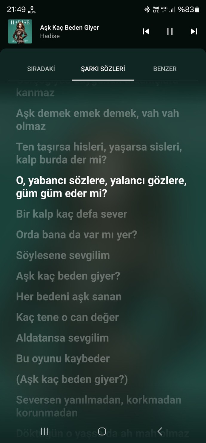 Dinlediğiniz şarkının sözlerine dikkat eder misiniz?